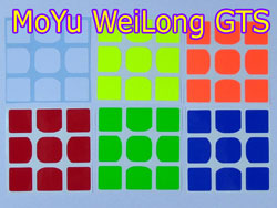 Наклейки на MoYu WeiLong GTS v1/v2