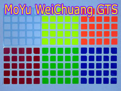 Наклейки на 5x5 MoYu WeiChuang GTS