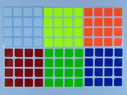 Наклейки на кубик 4х4х4