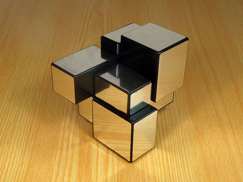 Mirror Blocks 2x2 FangGe (MirTwo) (silver, gold) Puzzle shop «Cut